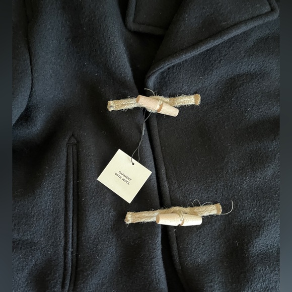 NWT - Zara ZW Limited Edition Women’s Toggle 75% Wool Blended Coat - Size L - Picture 10 of 16